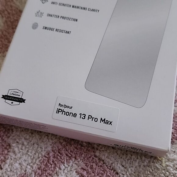 Otter box screen protector Apple iPhone 13 pro max clear new trusted glass nwt - Picture 2 of 3